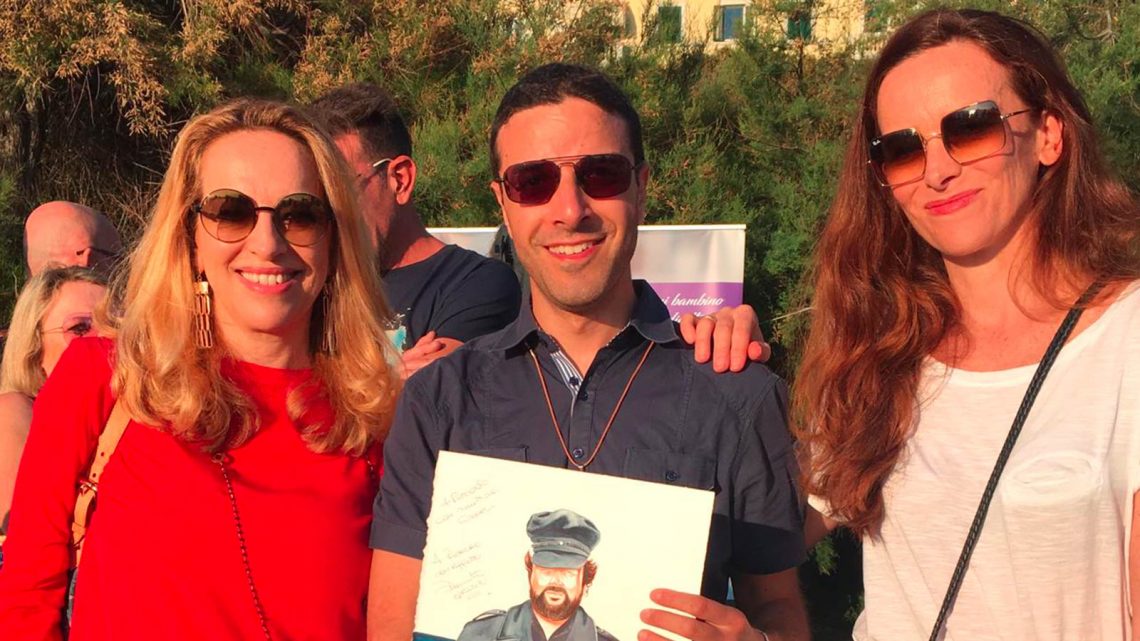 diamante cristiana pedersoli statua a bud spencer livorno