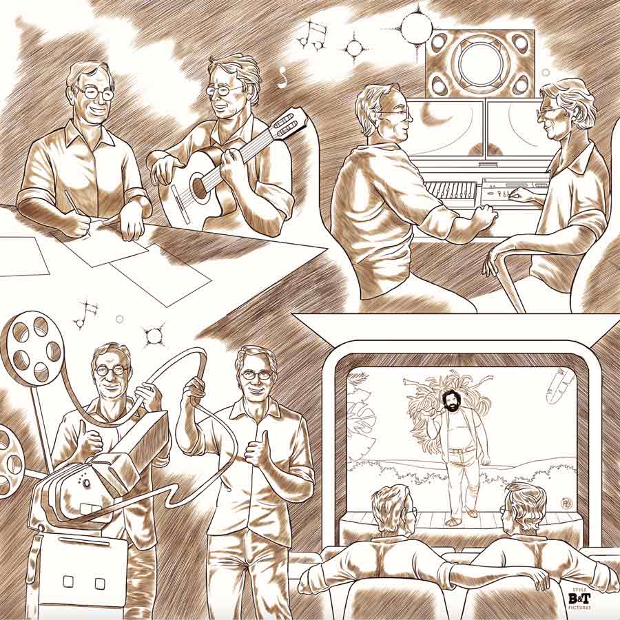 Fumetto illustrato dedicato a 'Banana Joe' - Beat Records e Oliver Onions